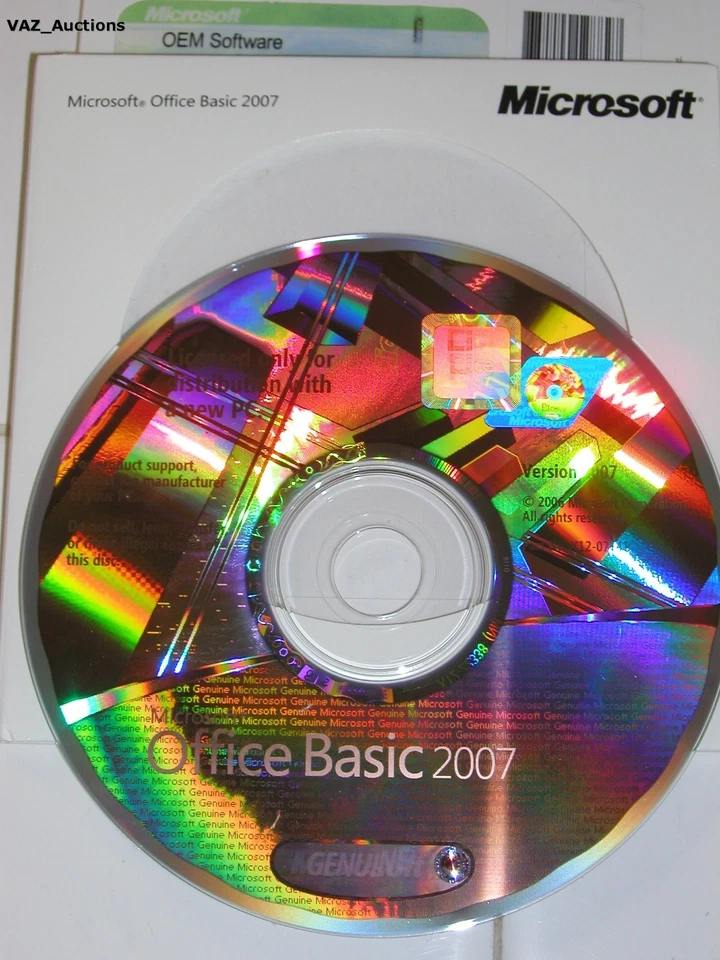 微软 Office 2007 基本版 BE 完整英文版 MS=全新未拆封= — 第 2/4 张图片