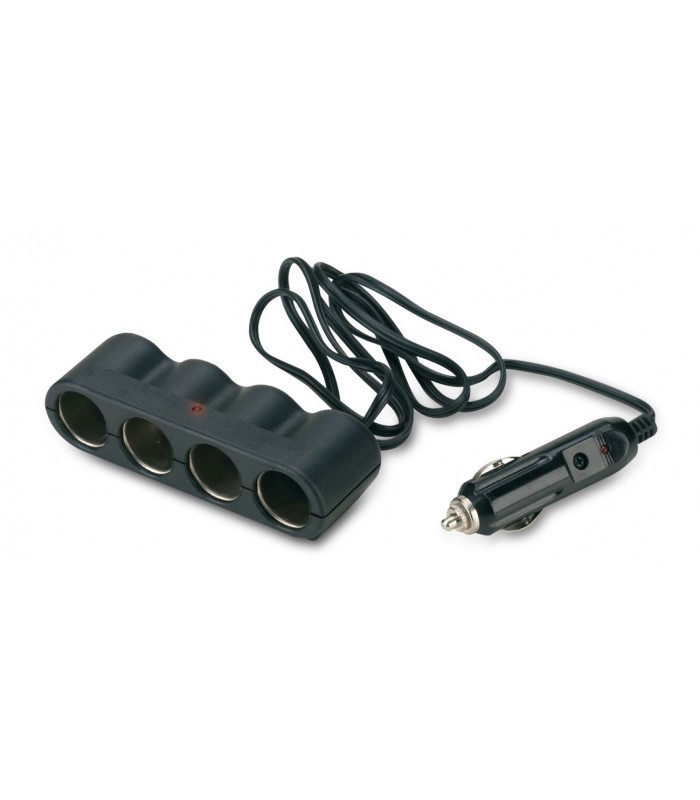 Presa accendisigari a 4 prese x caricare Cellulare Navigatore Tablet Smartphone