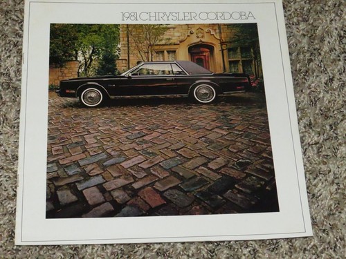 1981 Chrysler Cordoba Dealer Sales-Showroom Brochure - Foto 1 di 4