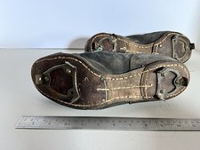 Vintage Football Baseball Cleats Rhyman Metal Cleat Leather Upper