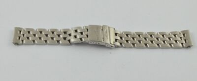 BREITLING PILOT ARMBAND 15MM STAHL FÜR LADY J 765A SCHÖNER ZUSTAND MATT