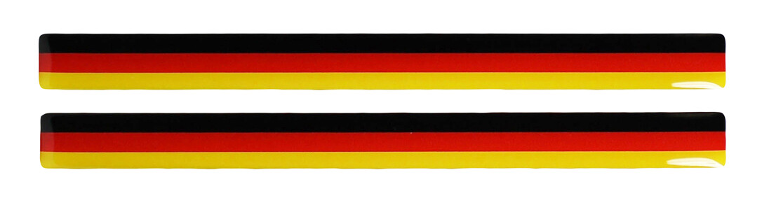 Germany flags-decal 3D decor sticker set for car motorcycle: set of 2