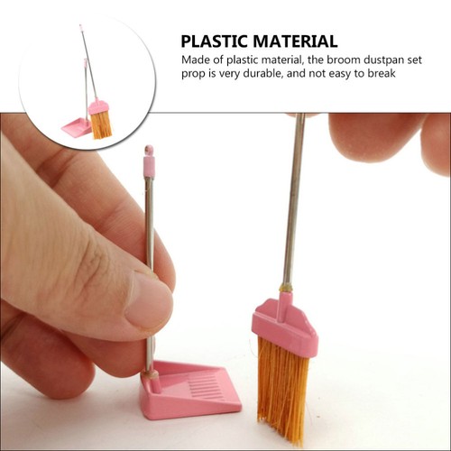 Broom Garbage Shovel Ornaments Miniature Brooms Playhouse Accessory - Picture 9 of 12