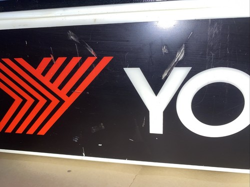 Vintage Yokohama Tire Double Sided Dealer Sign Lighted Check Out The Pics - Picture 6 of 22
