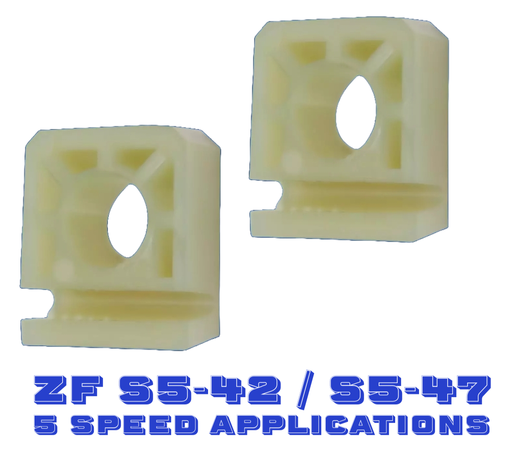 ZF S5-42 S5-47 5 speed plastic shifter guide inserts 1307306154-2