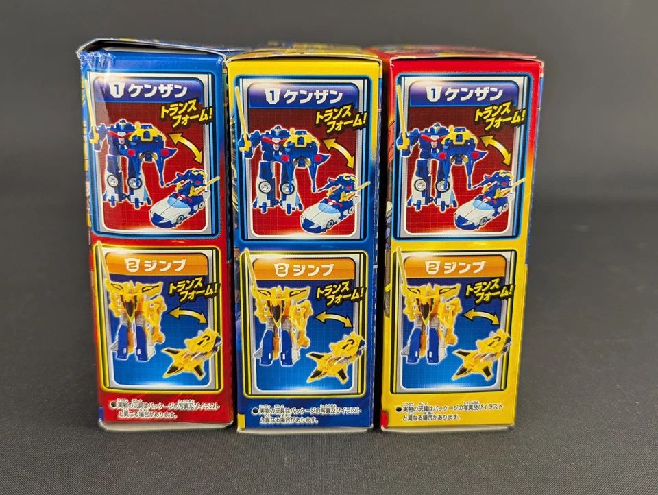 Transformers Kabaya DX Go! Swordbot Combiner SELLADO Takara Juego de 3 Gomas Juguete Foto 2 de 4