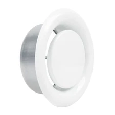 4 Inch AC Air Vent Cover Steel Round Exhaust Adjustable Valve Diffuser for Ho...