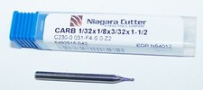 1/32" .0312" CARBIDE END MILL 2 FLUTE NIAGARA N54012