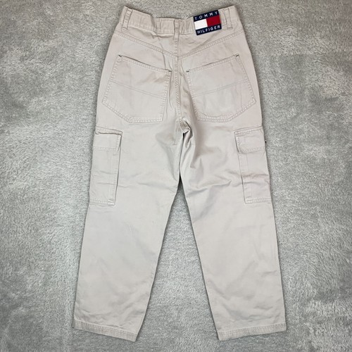 Tommy Hilfiger Jeans Cream Cargo Pants Trousers Size Men's W28 L29 - Picture 12 of 24