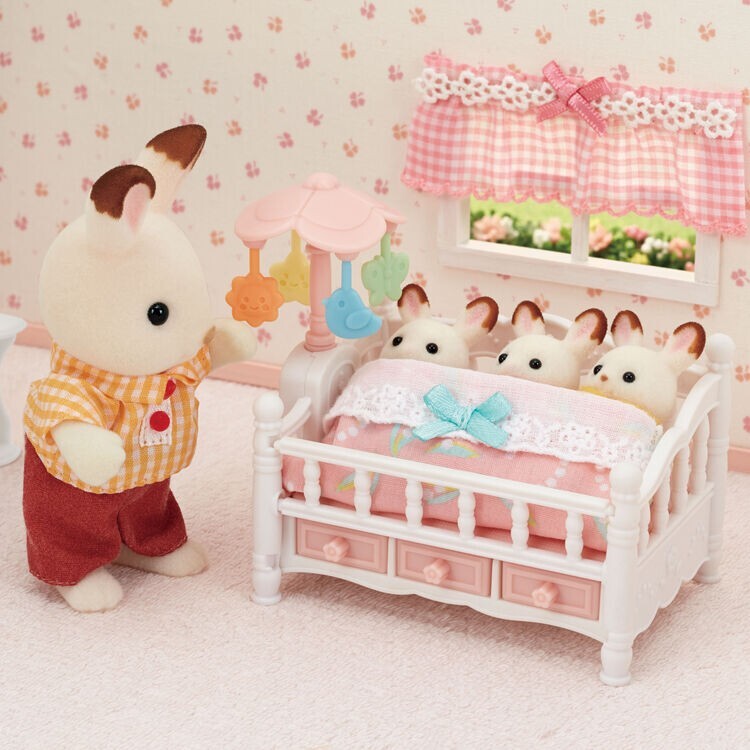 Sylvanian Families Sleep Together Set DF-27 | Coniglietti Famiglia E Mobili EPOCH Japan - Foto 3