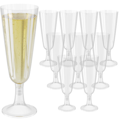 Sektgläser Set Kunststoff klar 0,15l Sektkelch BPA-frei Champagner Prosecco Glas