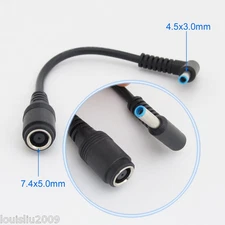 1pc HP DC Power Cable 7.4x5.0mm Female to 4.5x3.0mm Male Central Pin Adapter