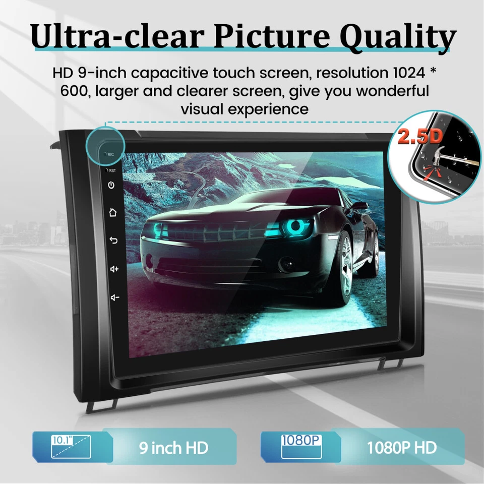 9'' for Toyota Tundra 2014-2021 2+64GB Car Stereo Radio Android 15 WIFI CarPlay - Image 4 of 4