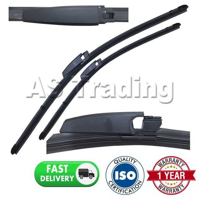 DIRECT FIT FRONT WIPER BLADES PAIR 22" + 22" FOR AUDI A4 CONVERTIBLE