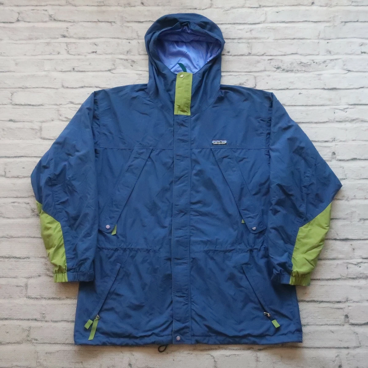 Vintage 90s Patagonia Mountain Parka Jacket Size L Blue