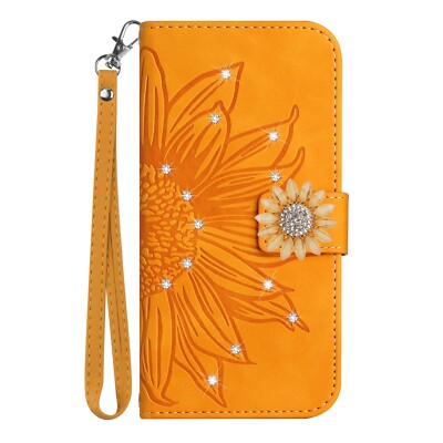Case For Honor X5C/X6B/X6C/200Smart/400Lite Diamond Flip Card Wallet Stand Cover