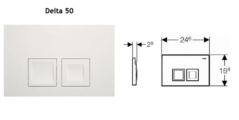 Geberit Duofix front wall element wall WC Delta 50 WC seat insertion shaft WC set - Image 3 of 4