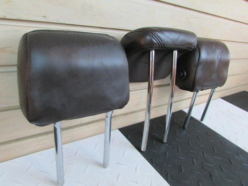 2016 Lincoln MKX Rear Headrests *Set Of 3* Brown Leather w/ Tilt Function - Foto 6 di 11