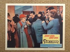 THREE 3 ON A COUCH Original Movie Lobby Card JERRY LEWIS JANET LEIGH GILA GOLAN