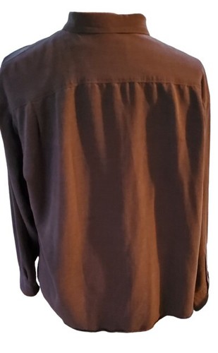 Vintage Fieldmaster Shirt Mens 2XL Brown Button Down Corduroy L S Gorpcore - Picture 2 of 4