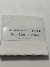 Moda New Muslin Mates Charm Pack 42 Squares x 5" Each NEW