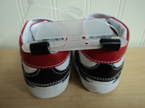 NWOT FILA PRE WALKER CRIB SHOES INFANT BABY BOYS SNEAKERS HIGHTOPS 0-6M Red Whit - Picture 3 of 6