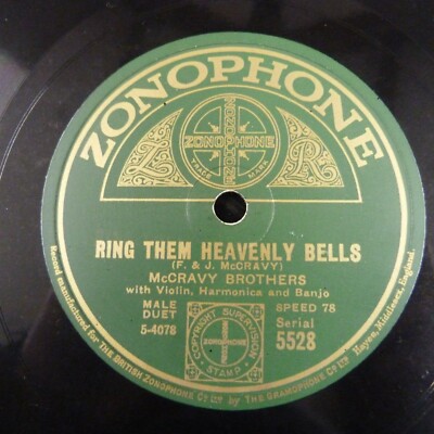 78 rpm McCRAVY BROTHERS dip me in the golden sea / ring them heavenly bells