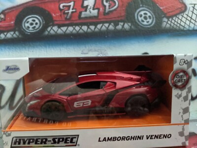 Jada Toys Metals Diecast 1:32 Hyper-Spec Lamborghini Veneno (Candy Apple Red)