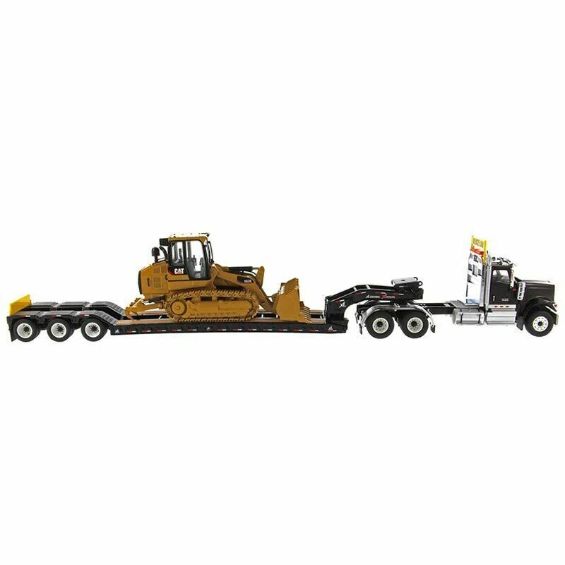International HX520 Tandem Tractor XL120 Trailer & CAT 963K Dozer 1:50 DM 85599 - Image 4 of 4