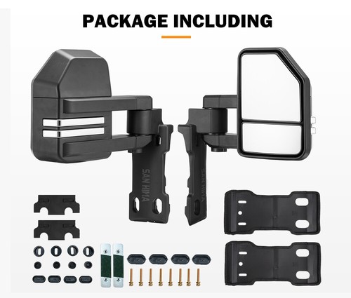 San Hima Extendable Towing Mirrors for Toyota LandCruiser 70 75 76 78 79 Series - Picture 9 of 11