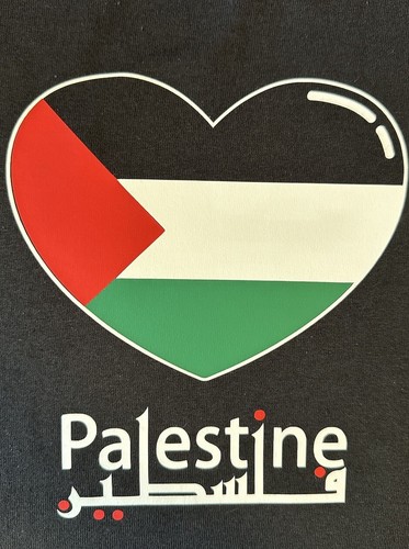 Nueva Camiseta Corazón PALESTINO Adulto Personalizada Plancha en Logo S M L XL Bandera Palestina - Imagen 3 de 9