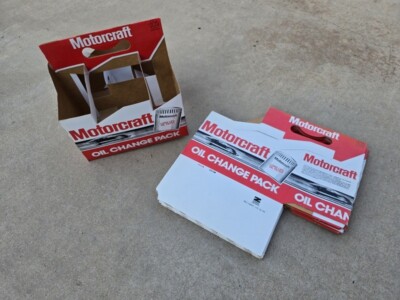 Original Ford dealership Motorcraft oil change pack container memorabilia