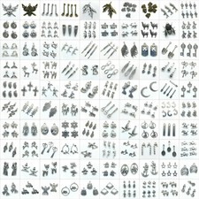 100 kinds Antique Charms Pendants For Earrings Bracelet Necklace Jewelry Making