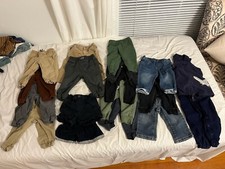 12 Month Boy Pants, Shorts,Overalls Lot Of 18 CARTERS, CHILDRENSPLACE, CAT JACK