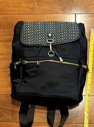 CALVIN KLEIN Florence Large Backpack in Black With Batik Design - Mint Condition - Picture 12 of 14