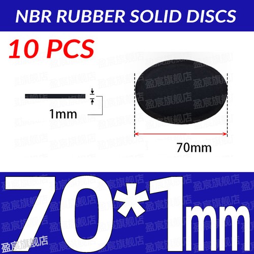 NBR Gummi Scheiben Schwarz Solide Runde Platte Dämpfende Dichtung Stärke 1 -10mm - Bild 45 von 266