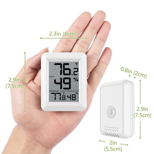 Digital Indoor Outdoor Thermometer Hygrometer Wireless Weather Station, Tempe... - Picture 6 of 7