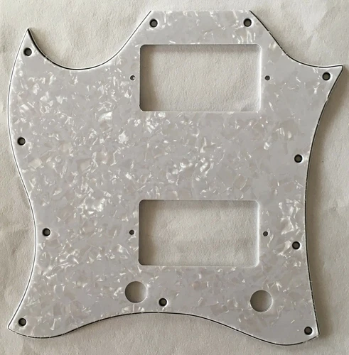 Lefthand Guitar Pickguard For Gibson US SG Standard Full Face,4 Ply White Pearl