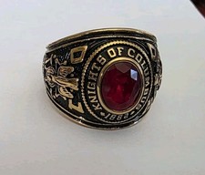 Knights Of Columbus Ring Stainless gold KOC Size 13 Other Colors Sizes Available