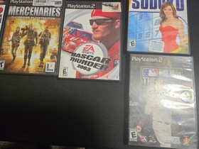 PS2 Slim Console, 2 Controllers, 11 Games, & Cords . Must See!