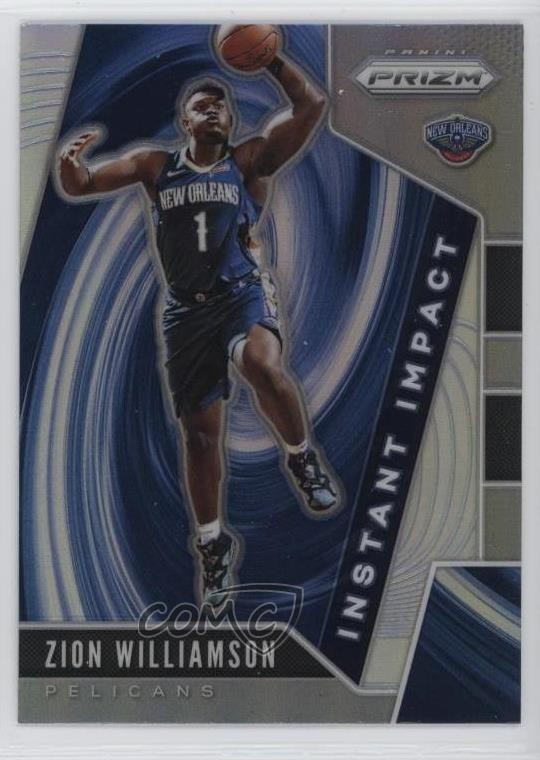 2019-20 Panini Prizm Instant Impact Silver Zion Williamson #2 Rookie RC 10xc