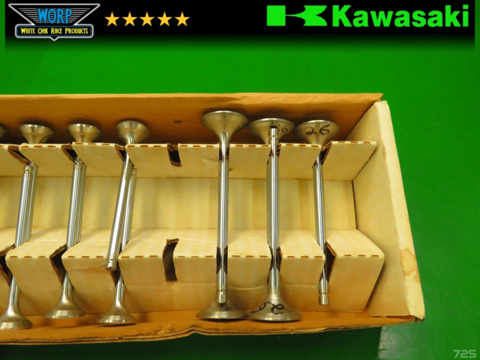 GENUINE VANCE AND HINES KAWASAKI NINJA 600R VALVES SET 26MM + - Image 3 of 4