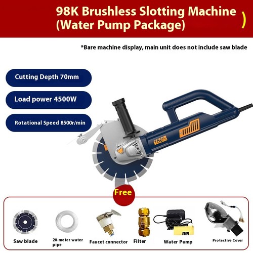 Brushless Trenching Machine for Plumbing Installation Concrete Wall Cutting - Picture 23 of 29