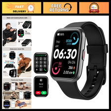 Smartwatch for Android  iPhone, 1.8" Touch Screen, Alexa, Fitness Tracker, Wate