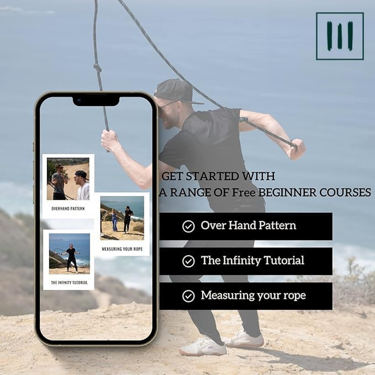 Flow Rope Exercise Jump Rope – 500g (1.10lb) Weighted Flow Jump Rope for C