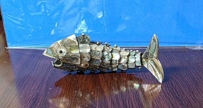 Vintage Abalone Shell Fish Bottle Opener