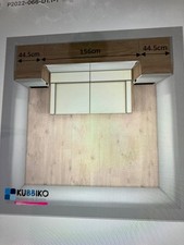 Wallbed with wardrobes, drawers and built in sofa