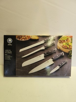 Royal Prestige 5-Piece Kitchen Knife Set Chef Santoku Bread Paring Filet