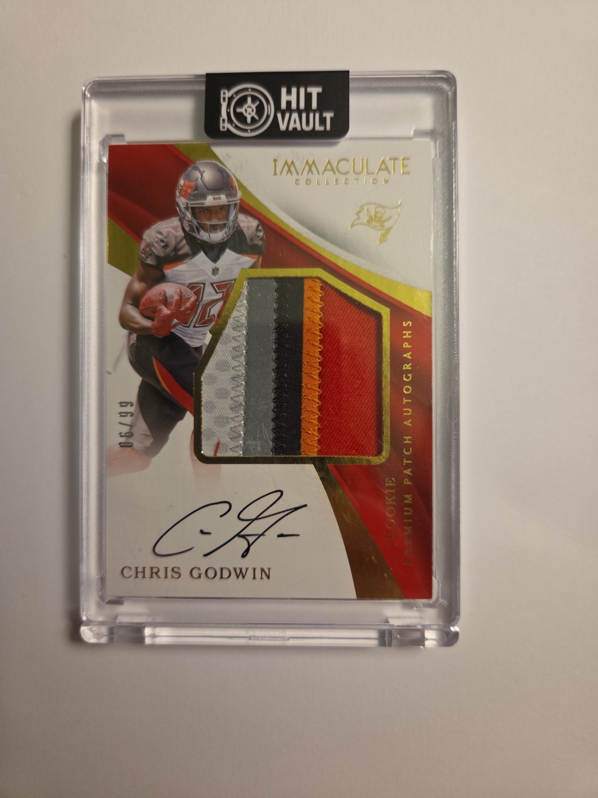2017 Immaculate Chris Godwin Rookie 5 Color Patch Auto /99 Tampa Bay Buccaneers 