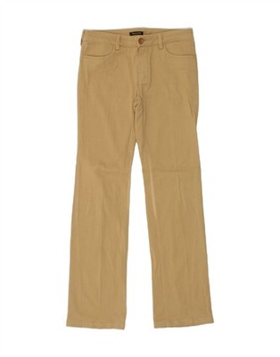 MASSIMO DUTTI Womens Straight Chino Trousers EU 38 Small W28 L32 Brown BC08